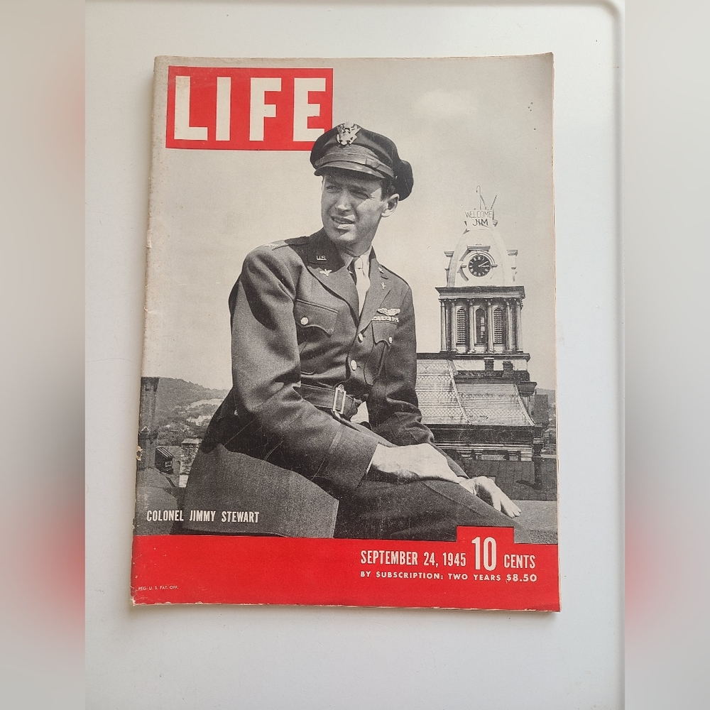 Life Magazine 1945 September 24 Colonel Jimmy Stewart